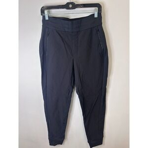 Athleta Headlands Hybrid Trek Jogger Pants Women's Size 6 Black Zip Pockets